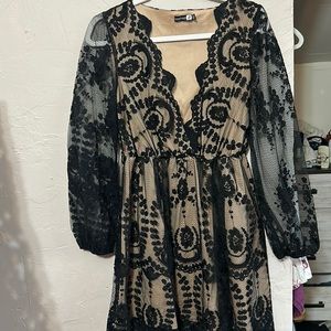 Black lace dress, size 12